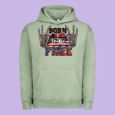 Born To Be Free 4th Of July Urban Hoodie Designed By Cowgirlartshop