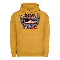 Pigment Peanut Butter Born to be free 4th of July Urban Hoodie - CowGirlArtShop
