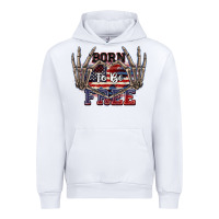 White Born to be free 4th of July Urban Hoodie - CowGirlArtShop