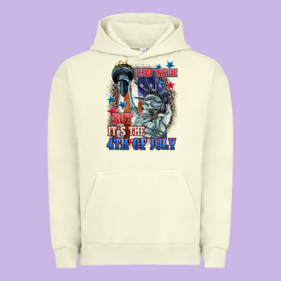 Dead Inside But It's The 4th Of July Urban Hoodie Designed By Cowgirlartshop