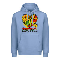 Colony Blue juneteenth 1865 graffiti Premium Hoodie - HRA Design Shop