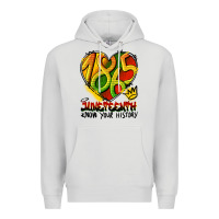 Dove Grey juneteenth 1865 graffiti Premium Hoodie - HRA Design Shop