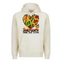 Oatmeal Heather juneteenth 1865 graffiti Premium Hoodie - HRA Design Shop