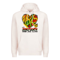 Pale Pink juneteenth 1865 graffiti Premium Hoodie - HRA Design Shop