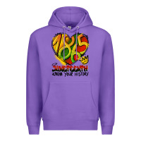 Purple juneteenth 1865 graffiti Premium Hoodie - HRA Design Shop