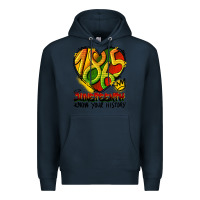 Navy juneteenth 1865 graffiti Premium Hoodie - HRA Design Shop