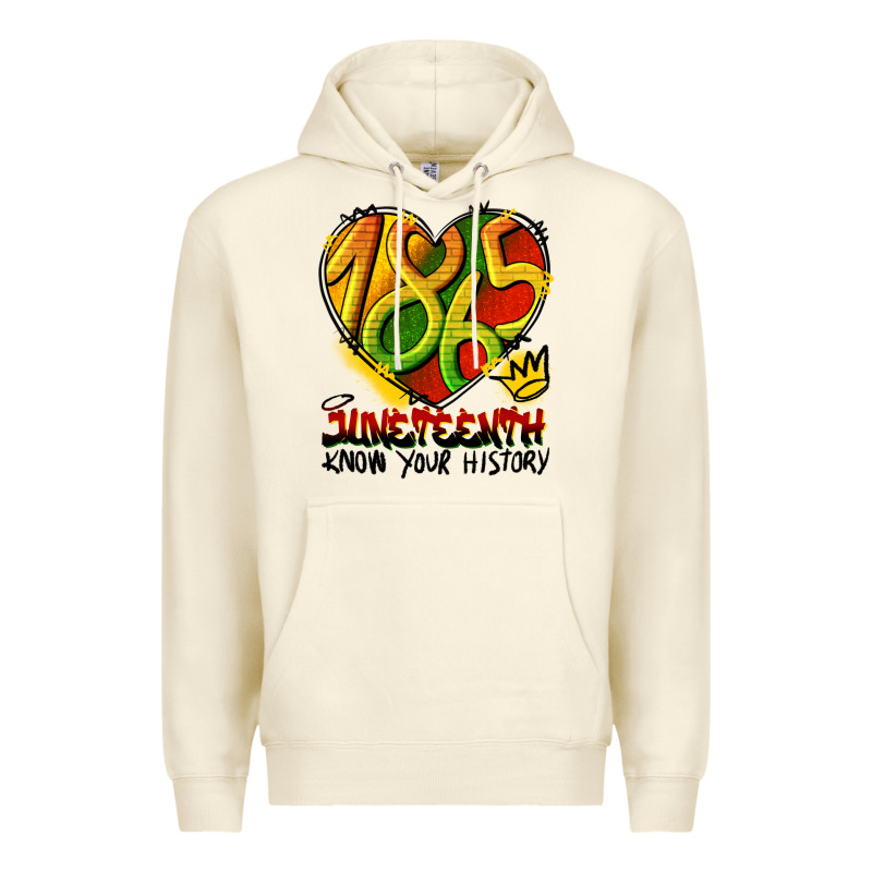 Juneteenth 1865 Graffiti Premium Hoodie by HRA Design Shop | Teevron