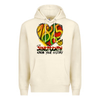 Sandshell juneteenth 1865 graffiti Premium Hoodie - HRA Design Shop