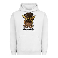 Pigment Lunar Rock afro messy bun mom life Urban Hoodie - HRA Design Shop
