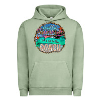 Pigment Oil Green Hello Summer Let's Go To The Beach Urban Hoodie - SublimationCraftShop