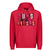 Cardinal hugs and kisses Premium Hoodie - FaDigitalArtStudio