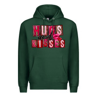 Sports Green hugs and kisses Premium Hoodie - FaDigitalArtStudio