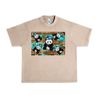 French Oak Camouflage Baby Panda Urban Heavy Tee - Artiststas