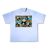 Grape Ice Camouflage Baby Panda Urban Heavy Tee - Artiststas