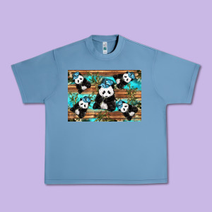 Camouflage Baby Panda Urban Heavy Tee Designed By Artiststas