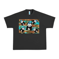 Pigment Black Camouflage Baby Panda Urban Heavy Tee - Artiststas