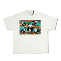 Pistachio Camouflage Baby Panda Urban Heavy Tee - Artiststas