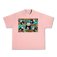 Salmon Camouflage Baby Panda Urban Heavy Tee - Artiststas