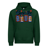 Forest Green Back the blue Urban Hoodie - Neo Western