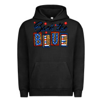 Pigment Black Back the blue Urban Hoodie - Neo Western