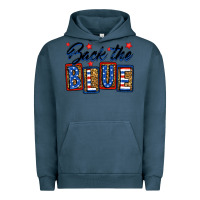 Pigment Midnight Navy Back the blue Urban Hoodie - Neo Western