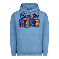 Pigment Pebble Blue Back the blue Urban Hoodie - Neo Western
