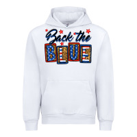 White Back the blue Urban Hoodie - Neo Western