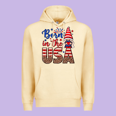 Born In The Usa Gnome Premium Hoodie Designed By Neo Western