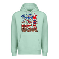 Seafoam Born in the USA gnome Premium Hoodie - Neo Western