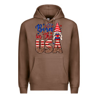 Chestnut Born in the USA gnome Premium Hoodie - Neo Western