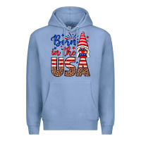 Colony Blue Born in the USA gnome Premium Hoodie - Neo Western