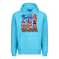 Ocean Blue Born in the USA gnome Premium Hoodie - Neo Western