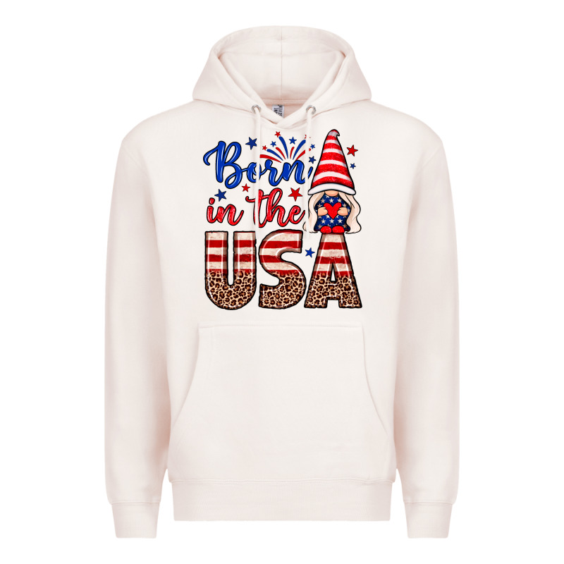 Born In The Usa Gnome Premium Hoodie by Neo Western | Teevron