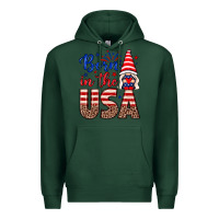 Sports Green Born in the USA gnome Premium Hoodie - Neo Western