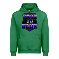 Emerald Back the blue Urban Hoodie - Neo Western