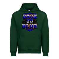 Forest Green Back the blue Urban Hoodie - Neo Western
