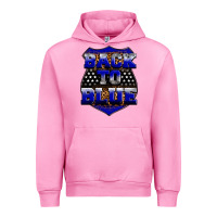 Fuchsia Pink Back the blue Urban Hoodie - Neo Western