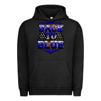 Pigment Black Back the blue Urban Hoodie - Neo Western
