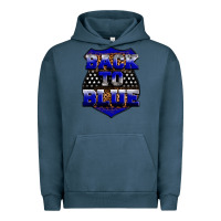 Pigment Midnight Navy Back the blue Urban Hoodie - Neo Western