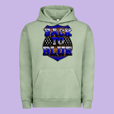 Back The Blue Urban Hoodie Designed By Neo Western