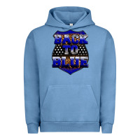 Pigment Pebble Blue Back the blue Urban Hoodie - Neo Western