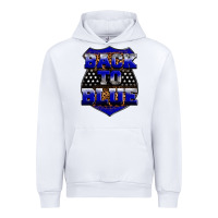 White Back the blue Urban Hoodie - Neo Western