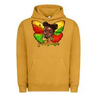 Pigment Peanut Butter juneteenth butterfly black girl Urban Hoodie - HRA Design Shop