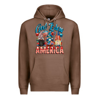 Chestnut God blessed America gnomes 4th of July Premium Hoodie - CowGirlArtShop
