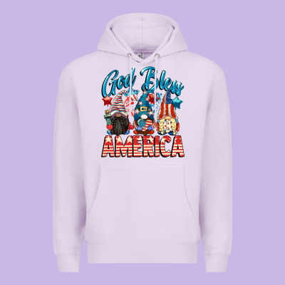 God Blessed America Gnomes 4th Of July Premium Hoodie Designed By Cowgirlartshop