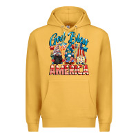 Mustard God blessed America gnomes 4th of July Premium Hoodie - CowGirlArtShop