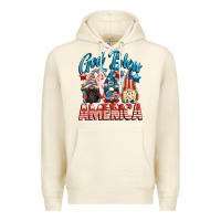 Sandshell God blessed America gnomes 4th of July Premium Hoodie - CowGirlArtShop