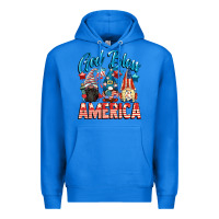 True Royal God blessed America gnomes 4th of July Premium Hoodie - CowGirlArtShop