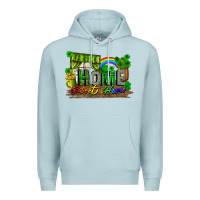 Blue Mist home sweet home Premium Hoodie - FaDigitalArtStudio