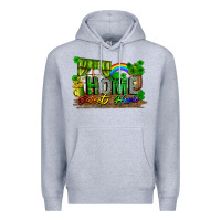 Heather Grey home sweet home Premium Hoodie - FaDigitalArtStudio